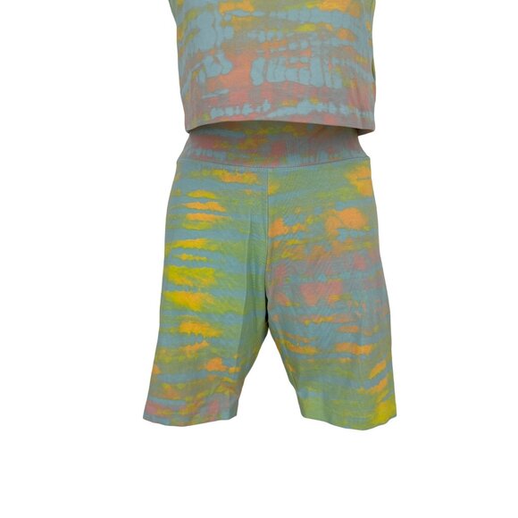 Puma Womens Tie-Dye Tank Top & Shorts Set Multicolor Size M - Picture 3 of 8